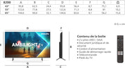 Smart TV Philips Ambilight 43PUS8200 4K LED - Pantalla de 43 pulgadas con plataforma Pixel Precise Ultra HD, Titan OS y sonido Dolby Atmos, compatible con Alexa y el Asistente de Google