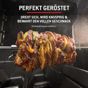 Barbacoa de gas Weber Spirit E-210, 2 quemadores, superficie de cocción de 51 x 46 cm, rejilla de calentamiento, termómetro en la tapa, 2 ruedas - Negro/Plata (1500833)
