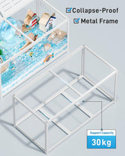Jaula para hámster BUCATSTATE 3.0: Jaula de metal para ratas y animales pequeños, grande, apilable y de fácil montaje, 120L x 60An x 62Al cm, para roedores, ratones y hámsteres enanos (0,72 m², blanca)