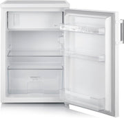 SEVERIN Frigorífico de mesa, Mininevera de libre instalación, Frigorífico compacto de 56 cm de ancho, Volumen: 120 litros, Clase C, 87 kWh/año, 37 dB, Blanco, TKS 8847