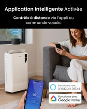Deshumidificador de Aire con Compresor Inteligente Pro Breeze 20L/día - Eficiente, Modo Lavandería, Wi-Fi, Sensor e Indicador de Humedad, Filtro de Carbón para Moho y Humedad