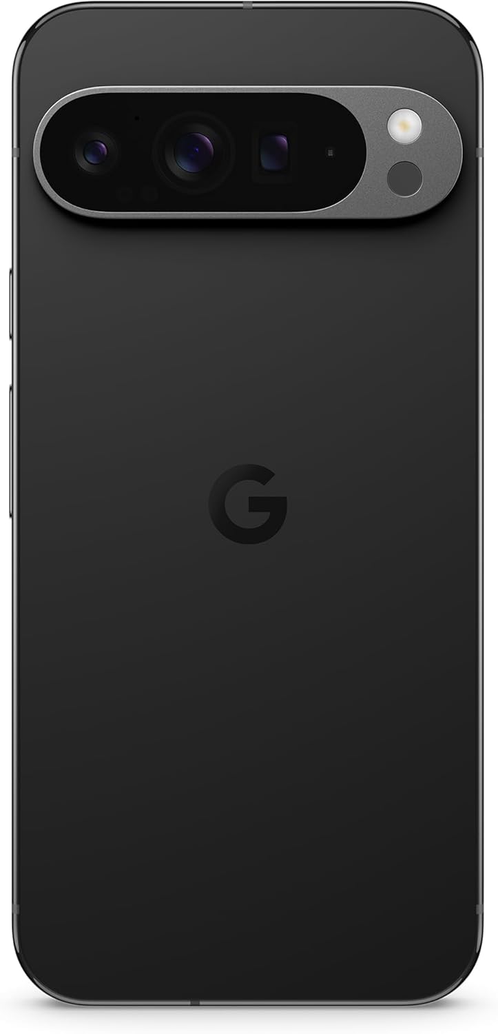 Google Pixel 9 Pro XL - Smartphone Android desbloqueado con Gemini, triple cámara trasera, 24 horas de autonomía y pantalla Super Actua de 6,8 pulgadas - Negro volcánico, 256 GB