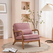 Sillón decorativo tapizado de estilo moderno de mediados de siglo