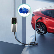 AWESAFE Cargador de Coche Eléctrico 7kW, 32A Tipo 2 - Enchufe CEE P17 Portátil EV Cargador Estación de Carga Móvil/Wallbox Ajustable 6-32A | 7,4kW | 8 Metros