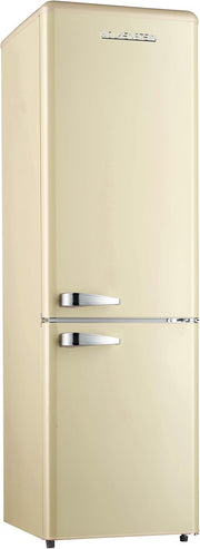 Frigorífico combi Wolkenstein KG250.4RT SC Crema | 249 litros de capacidad neta | 4* | 69 litros de congelador | Tirador exterior cromado | Detalles plateados | Independiente