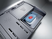 Lavavajillas inteligente Bosch Serie 2 SPV2IKX10E, totalmente integrable, 45 cm de ancho, cesta para cubiertos, secado extra con solo pulsar un botón, InfoLight punto de luz rojo en el suelo, protección AquaStop contra daños por agua, blanco