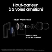 Buds3 Pro, Auriculares inalámbricos, Cancelación activa de ruido, Bluetooth, Plata, Audio 360, IA, Cargador de red incluido, (Versión FR)