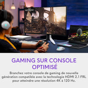 Monitor Gaming Curvo Alienware AW3225QF 32" 4K UHD (3840x2160) 1700R, 240Hz, QD OLED, 0.03ms, Compatible con NVIDIA G-Sync, HDR, Dolby Vision, USB-C, DisplayPort, 2X HDMI, 4X USB, Garantía de 3 años
