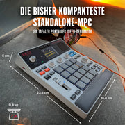 Akai Professional MPC Sample muestreador portátil independiente con batería, USB C, altavoz, micrófono, muestreo, secuenciación y producción musical