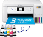 Impresora multifunción de inyección de tinta Wi-Fi Epson EcoTank ET-2826 A4, con un suministro de tinta incluido de hasta 3 años