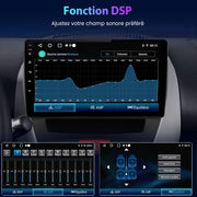 AWESAFE Autorradio para Peugeot 107 Toyota Aygo Citroen C1 2005-2014, Android 13, pantalla táctil de 10.1 pulgadas con marco, navegación Carplay Android Auto mirrorlink Bluetooth WiFi RDS Radio [2GB+64GB]