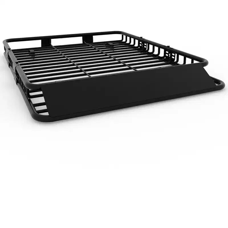 Cesta de carga universal de acero para techo de alta resistencia, capacidad de 200 libras, portaequipajes grande para SUV, automóviles y camionetas