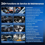 MUCAR VO8 Herramienta de escaneo bidireccional, diagnóstico de nivel OE en todo el sistema, codificación de ECU, prueba activa, más de 34 servicios, verificación automática FCA, gratuito de por vida