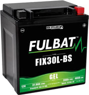 Batería de moto FULBAT Gel FIX30L-BS 12V 30AH 400A