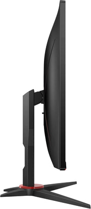AOC - Monitor Gaming 24G2SPAE - Pantalla FHD 24" 165 Hz, 1 ms MPRT, FreeSync, G-Sync Compatible, Altavoz (1920 x 1080, VGA, HDMI, DisplayPort) Negro/Rojo