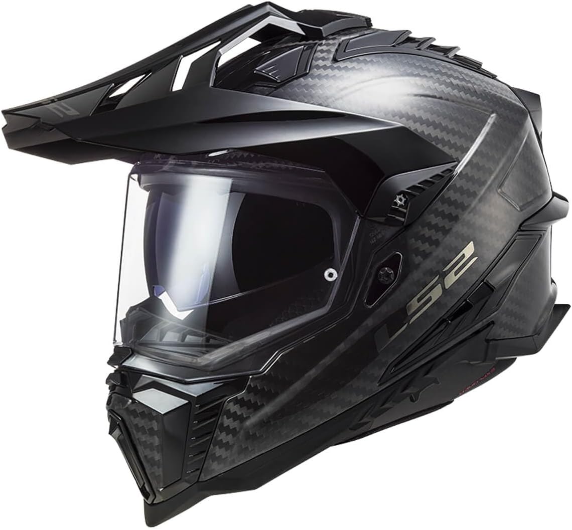 Casco de motocross LS2 MX701 Explorer C Carbon (Carbono, XL (61/62))