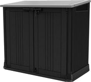 Cobertizo horizontal para cubos de basura KETER SIO Nova - 880 litros - Negro