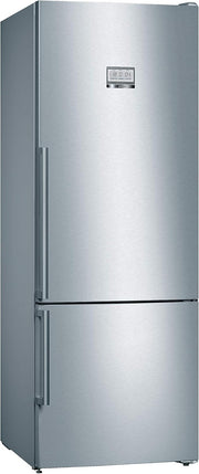 Frigorífico combi Bosch KGN36NWEA Serie 2, 186 x 60 cm, 215 L de refrigeración y 87 L de congelación, NoFrost: nunca más tendrá que descongelar, iluminación LED para una distribución uniforme de la luz