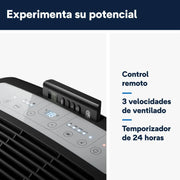 Pinguino PAC EM90K SILENT Aire Acondicionado Portátil 9.800 BTU/h, 2,5 kW, hasta 85 m³, función deshumidificador y ventilación
