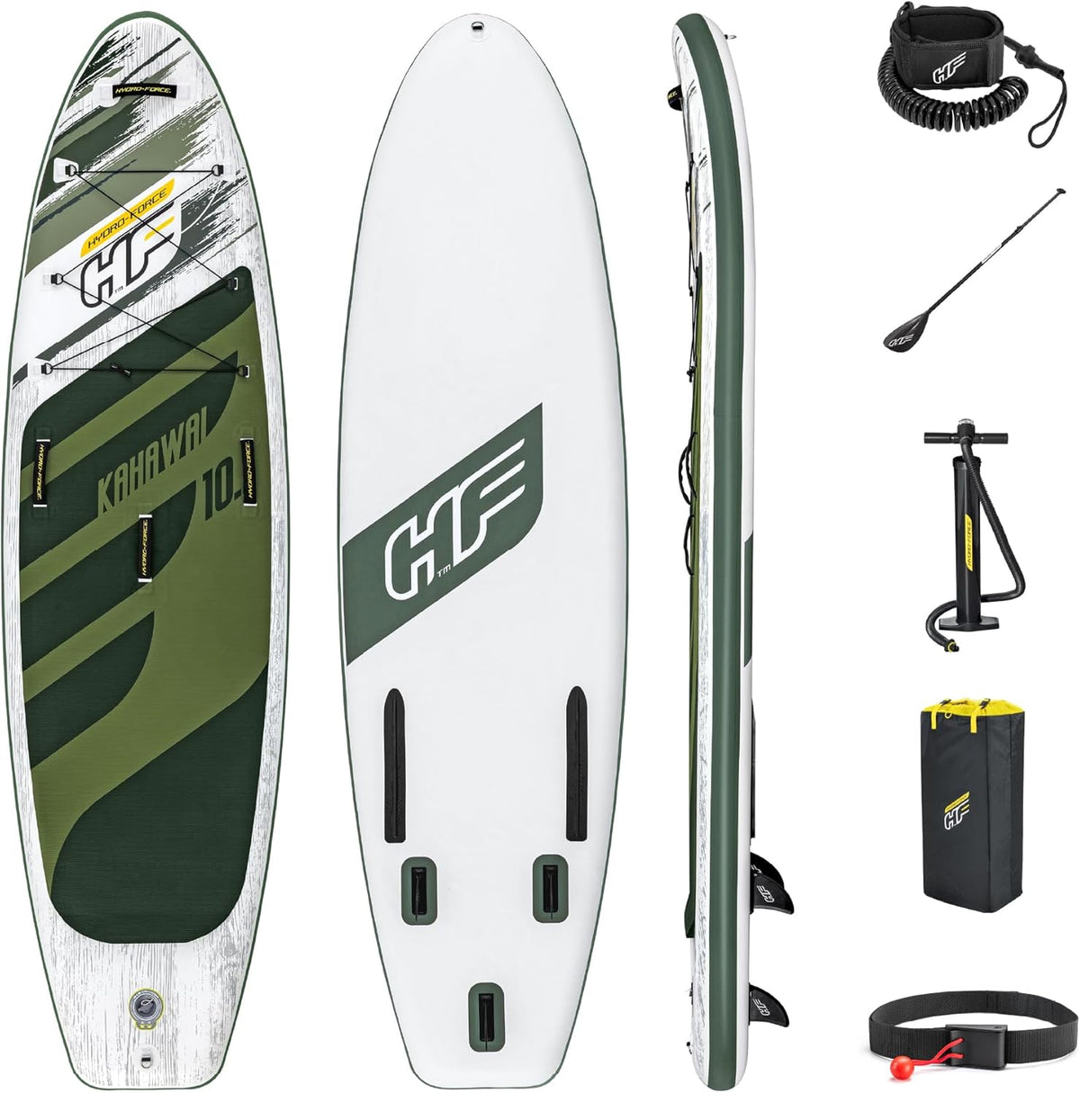 Hydro-Force SUP, tabla de paddle surf hinchable, set completo, varios estilos, tamaños, 2,4 m, 3,4 m, 3,8 m, 3,8 m, 3,8 m, 3,8 m