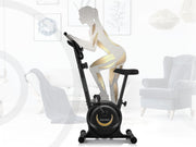 Bicicleta estática para adultos ZIPRO con resistencia magnética de 8 niveles, pantalla LCD, soporte para teléfono y sillín ajustable, bicicleta estática para entrenamiento cardiovascular, bicicletas deportivas portátiles (One S)