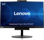 Lenovo ThinkCentre Tiny-in-One 24 Gen3, pantalla 24" Full HD, procesador Intel Core i5-8400T, 8 GB de RAM, SSD de 256 GB, Win 11 Pro (reacondicionado)