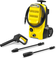 Hidrolimpiadora Kärcher K 4 Classic, presión: máx. 130 bar, caudal: 420 l/h, rendimiento de superficie: 30 m²/h, filtro de agua, peso: 4,6 kg, manguera y pistola de alta presión, boquilla turbo, lanza pulverizadora