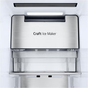 Frigorífico Side by Side LG GSGV81PYLL, Clase E, 635 L, Instaview, frigorífico con congelador, dispensador de hielo, hielo picado y agua, Total NoFrost, compresor Smart Inverter, Wi-Fi