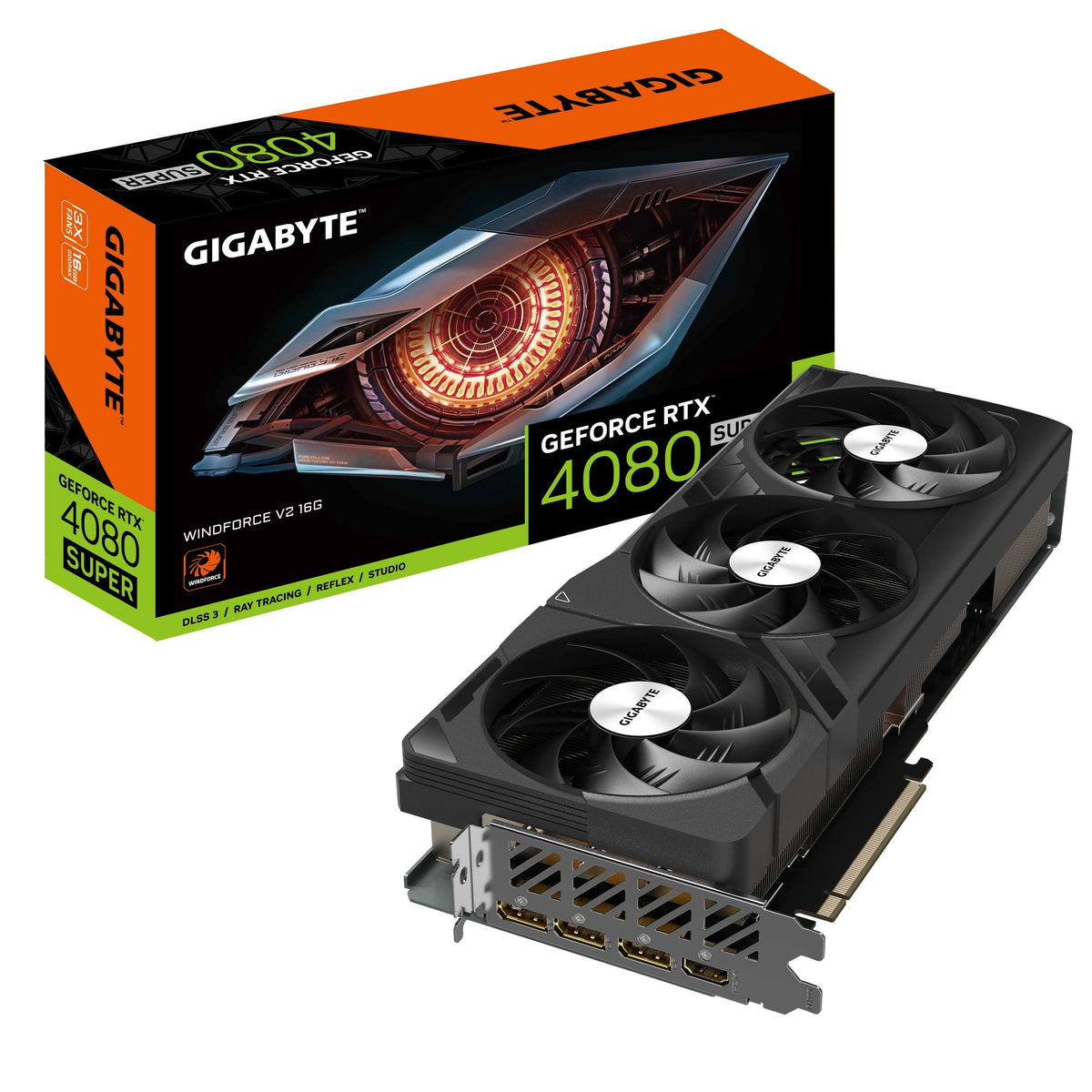 Tarjeta gráfica Nvidia Gigabyte GeForce RTX 4080 Super WindForce v2 16GB
