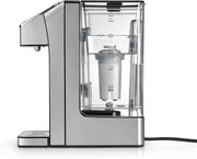 CASO HW 770 Advanced - Dispensador de agua caliente, agua caliente en segundos, 13 niveles de temperatura (40-100°C), función de memoria, ahorra hasta un 50% de energía en comparación con los hervidores de agua, incluye filtro de agua