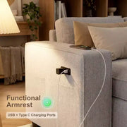 Sofá cama convertible en forma de U de 104" con almacenamiento