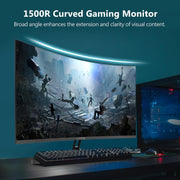 Monitor Gaming Curvo Z-Edge 32'' 2K QHD (2560x1440), 1ms, 170Hz, Pantalla Gaming 16:9, AMD FreeSync, Inclinación Ajustable, 1500R VA, 2×DP1.4 & 2×HDMI2.0, 3000:1, RGB, VESA 75*75mm (Cable HDMI incluido)