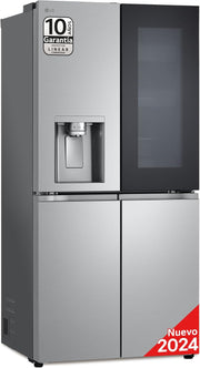 Frigorífico americano LG InstaView GMG861MBAE de libre instalación, 508 L, Clase E, negro, acero inoxidable