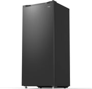 Congelador CHiQ FSD166NE4E 166 L, tecnología No Frost, puerta reversible, acero inoxidable negro, 144 cm de altura