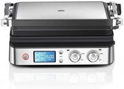 Braun MultiGrill 9 CG 9047, Parrilla Eléctrica con Placas para Grill, Cocción, Gofres, 2 Termostatos Independientes, 3 Posiciones de Cocción, Placas Aptas para Lavavajillas, 2000W, Negro/Acero Inoxidable
