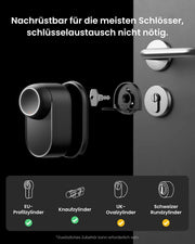 Cerradura inteligente Smart Lock Ultra con huella dactilar, teclado, código de acceso, aplicación para smartphone, compatible con Matter y batería de 9 meses
