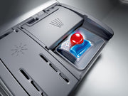 Lavavajillas inteligente Bosch Serie 2 SPV2IKX10E, totalmente integrable, 45 cm de ancho, cesta para cubiertos, secado extra con solo pulsar un botón, InfoLight punto de luz rojo en el suelo, protección AquaStop contra daños por agua, blanco