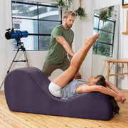 Avana Sleek Chaise Lounge para yoga - Fabricado en EE. UU. - Ideal para estiramientos, relajación, ejercicio y más, 60 pulgadas de largo x 18 pulgadas de ancho x 26 pulgadas de alto, gris claro