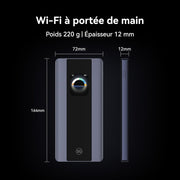 CPE 5s 5G, H153, router SIM 5G, Wi-Fi 6 AX3000, DL 3600 Mbit/s/UL 500 Mbit/s, antena de alta ganancia 9 dBi, puerto LAN/WAN, diagnóstico Wi-Fi visualizado, alta velocidad Mesh+ para el hogar, 30 meses de garantía