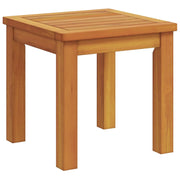 2025 Tumbonas 2 uds con Mesa y Cojines de Madera Maciza de Acacia, Tumbona con Cojines Crema de Madera Maciza de Acacia, Mesa Auxiliar de Jardín 35x35x34 cm de Madera Maciza de Acacia V8526