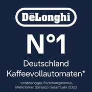 Cafetera superautomática De'Longhi Magnifica Evo ECAM 292.81.B con sistema de leche LatteCrema, 7 botones de selección directa para cappuccino, espresso y otras especialidades de café, función de 2 tazas, negro