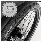 hauck Remolque de bicicleta y cochecito Dryk Duo Plus con suspensión, para 2 niños (6-48 meses), incluye barra de tiro, rueda de cochecito, bandera y luz LED, plegable, altura ajustable, maletero XL (verde oscuro)