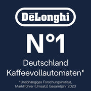 Cafetera superautomática De'Longhi Magnifica Evo ECAM 292.81.B con sistema de leche LatteCrema, 7 botones de selección directa para capuchino, espresso y otras especialidades de café, función de 2 tazas, negra