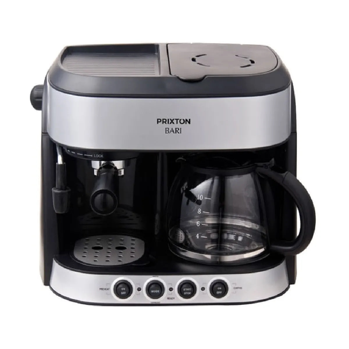 PRIXTON Cafetera italiana Cafetera 3 en 1 Bari