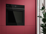 Horno empotrable AEG – Serie 5 Aire caliente circular: resultados de cocción uniformes en 3 niveles – Autolimpieza por pirólisis – 25 programas automáticos – Pantalla táctil LED – Calentamiento rápido – Negro – BPE53516AB