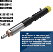 ZHANGAILINGBI Inyector de combustible diésel, 4 piezas, EJBR01801A/EJBR01801Z, compatible con Renault Clio Kangoo Megane Scenic 1.5 DCi