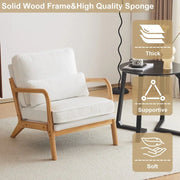 Sillón decorativo tapizado de estilo moderno de mediados de siglo