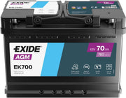 Batería de arranque Exide EK700 AGM Start-Stop 12V 70Ah 760A
