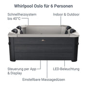 Jacuzzi Spa Oslo 2026 con iluminación LED