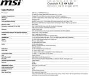 MSI Crosshair A18 HX A8WGKG-007FR : AMD Ryzen 9 8940HX - 32GB DDR5 (2x16GB) - SSD 1TB NVMe PCIe - Nvidia RTX 5070 8GB GDDR7-18' QHD+ (2560 * 1600) 240Hz - Windows 11 Home
